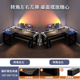 Creative Corner Computer Desks European Office Furniture Double Table Internet Cafe Gaming Desk Home Bedroom Wooden Study Table