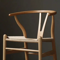 Nordic Cane-Woven Wooden Armchair – Indoor/Outdoor Lounge Chair