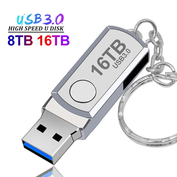 New 2023 Usb 3.0 Pendrive 2TB High Speed Pen Drive 16TB Metal Cle Usb Flash Drive 4TB 8TB Portable SSD Memory Usb Free Shipping