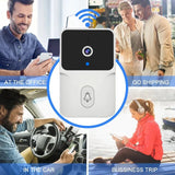 Wireless HD Video Doorbell - Tuya Smart, PIR Motion Detection