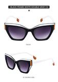 Sexy Cat Eye Sunglasses Women Men Big Frame 2024 Luxury Brand Vintage Fashion Cateye Sun Glasses Ladies Leopard Shades Eyewear