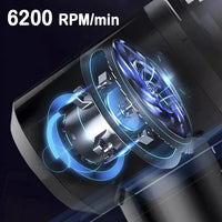 9000Pa Wireless Car Vacuum Cleaner USB Charging 1200mAh Portable Cleaning Appliance Mini Wet and Dry Vacuum Cleaner Household