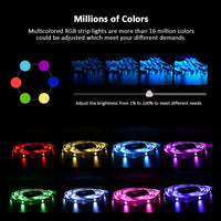 RGB LED Strip Lights 5050 – 1M-30M Color Changing with Music Sync (16 Million Colors)