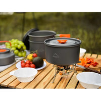 Widesea Camping Tableware Outdoor Cookware Set Pots Dishes Bowler Kitchen Equipment Gear Utensils Hiking Picnic Travel