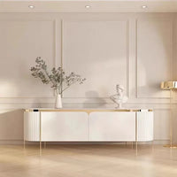 Natural Wood TV Stand Cabinet