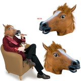 Halloween Mask Ball Cosplay Latex Horse Head Mask Animal Head Set Horse Mask Dog Horse Jun Horse Mask