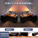 Creative Corner Computer Desks European Office Furniture Double Table Internet Cafe Gaming Desk Home Bedroom Wooden Study Table