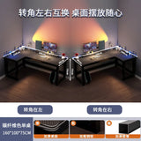 Creative Corner Computer Desks European Office Furniture Double Table Internet Cafe Gaming Desk Home Bedroom Wooden Study Table