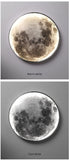 Nordic Modern Designer Art Minimalist Moon Wall Lamp Foyer Gallery Background Bedroom Bedside Roof Creative Decoration Hotel Bar