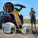 Portable Camping Shower 12v Car Cigarette lighter Handheld Outdoor Camp Shower Pump for Travel Camp Hiking Pet Shower Car Wash