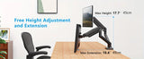 Monitor Stand for 13-32 inches Screens, Dual Monitor Mount Gas Spring, Dual Monitor Arm Full Motion Adjustable