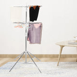 Foldable Clothes Drying Laundry Rack Portable Space Saving Adjustable Height-Adjustable Stainless Steel Laundry Drying Rack