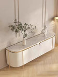 Natural Wood TV Stand Cabinet