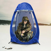 Winter Fishing UV Spectator Pop Up Tent Single 1 Person Automatic Watching Game Awning Rain Proof Shelter Camping Outdoor Car