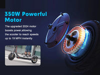 Foldable 30KM Electric Kick Scooter for Adults – 350W