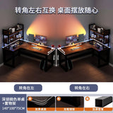 Creative Corner Computer Desks European Office Furniture Double Table Internet Cafe Gaming Desk Home Bedroom Wooden Study Table