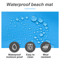 2x2.1m Outdoor Camping Mat  Folding Waterproof Pocket Beach Blanket Mattress Portable Lightweight Mat Picnic Mat Sand Beach Mat