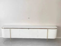 Natural Wood TV Stand Cabinet