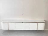 Natural Wood TV Stand Cabinet
