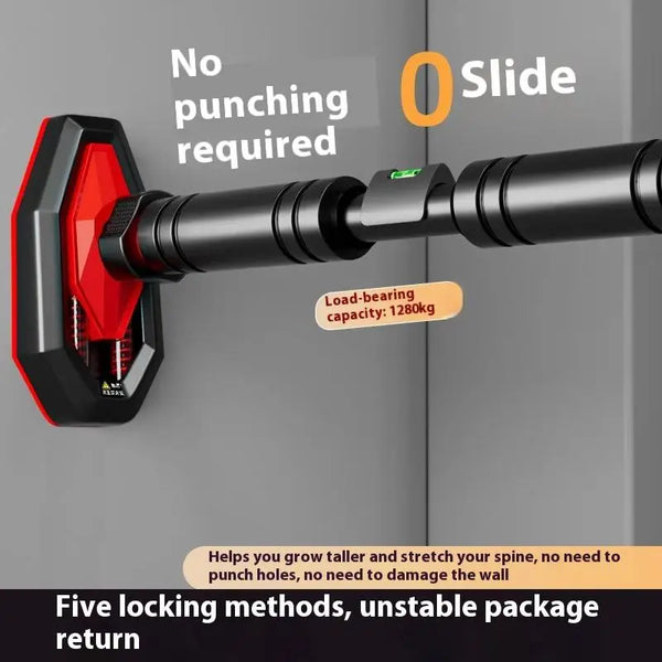 Telescopic Home Gym Bar – Pull-Up, Chin-Up & Sit-Up, Non-Slip Design