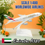 1:400 Scale Diecast Aircraft Model - Boeing & Airbus Airlines from Around the World