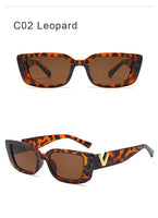 Fashion Rectangle Sunglasses Women Luxury Brand Vintage Small Frame Sun Glasses Ladies Classic Black Square Eyeglasses Oculos