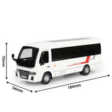 1:32 Toyota Coaster Luxury Business Bus Alloy Metal Diecast Model Car Interior Computer Desktop Ornaments Gift