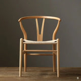 Nordic Cane-Woven Wooden Armchair – Indoor/Outdoor Lounge Chair