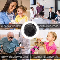IP Camera HD1080P Home Security Wireless Wifi Mini Camera Small CCTV Infrared Night Vision Motion Detection SD Card Slot Audio Jack's Clearance
