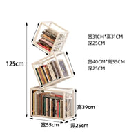 Rotating Bookshelf Organizer – Stylish Storage for Books & Magazines