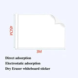 Whiteboard with Easy Application and Removal, Reusable Static Surface for Classroom Office Home Use Dry Erase Marker White Board