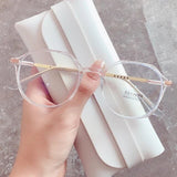 Unisex Anti-Stress Decorative Blue Light Blocking Filter Computer Glasses Men Women Frame Eyeglasses Clear Spectacles