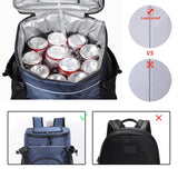 DENUONISS 33L Cooler bag Soft Large 36 Cans Thermal Backpack Insulated Bag Travel Beach Beer Leak-proof Food Storage  Bag