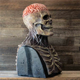 Horror Skull Mask with Movable Jaw for Halloween Cosplay
