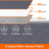 Underbed Storage Bag Four Portable Foldable Quilt Bag Wardrobe Clothes Storage Box Dustproof Organizer Large Capacity
