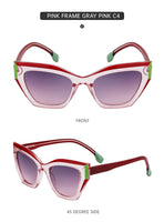 Sexy Cat Eye Sunglasses Women Men Big Frame 2024 Luxury Brand Vintage Fashion Cateye Sun Glasses Ladies Leopard Shades Eyewear