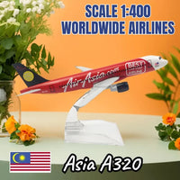 1:400 Scale Diecast Aircraft Model - Boeing & Airbus Airlines from Around the World
