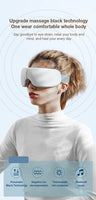 Heat & Vibration Eye Massager with Bluetooth - Smart Massage Eye Mask, Migraine Relief