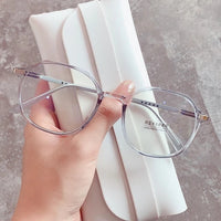 Unisex Anti-Stress Decorative Blue Light Blocking Filter Computer Glasses Men Women Frame Eyeglasses Clear Spectacles