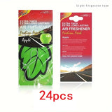 Natural Vanilla Tea Leaf Car Air Fresheners – Hanging Auto Perfume (3–60 Pack)