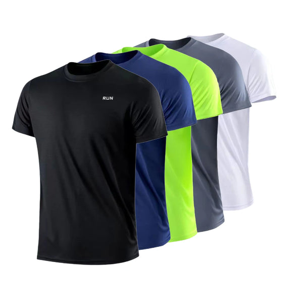 Men’s Quick-Dry Moisture-Wicking Gym T-Shirt – Lightweight Short Sleeve for Running & Training