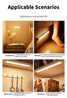 Motion Sensor LED Cabinet Light Rechargeable Induction Night Light Wireless Portable Detector Lamp Kitchen Staircase Backlight