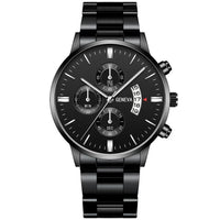 Quartz Watch Men Business Fashion Fake Three Eye Six Pin Calendar Watch For Men Mesh Belt Men Watch Non Mechanical Boy - Jack's Clearance
