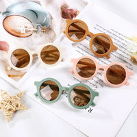 Korea Kids Cute Round Sunglasses for Baby Girls Boys Children Sun Glasses Outdoors UV400 Protection Candy Color De Sol Gafas