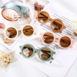 Korea Kids Cute Round Sunglasses for Baby Girls Boys Children Sun Glasses Outdoors UV400 Protection Candy Color De Sol Gafas