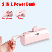 10000mAh Mini Portable Power Bank External Battery Plug Play Power Bank Type C Fast Effective Charger For iPhone Samsung Huawei