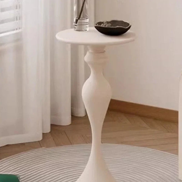 Luxury Nordic Round Coffee Table – Stainless Steel Accent Piece