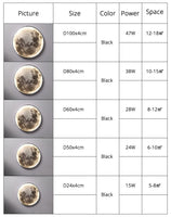 Nordic Modern Designer Art Minimalist Moon Wall Lamp Foyer Gallery Background Bedroom Bedside Roof Creative Decoration Hotel Bar