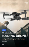 E88 Foldable 4K HD Drone with Wi-Fi & Altitude Hold