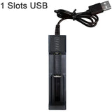 18650 Battery Charger Black 1 2 4 Slots AC 110V 220V Dual For 18650 Charging 3.7V Rechargeable Lithium Battery Charger Jack's Clearance